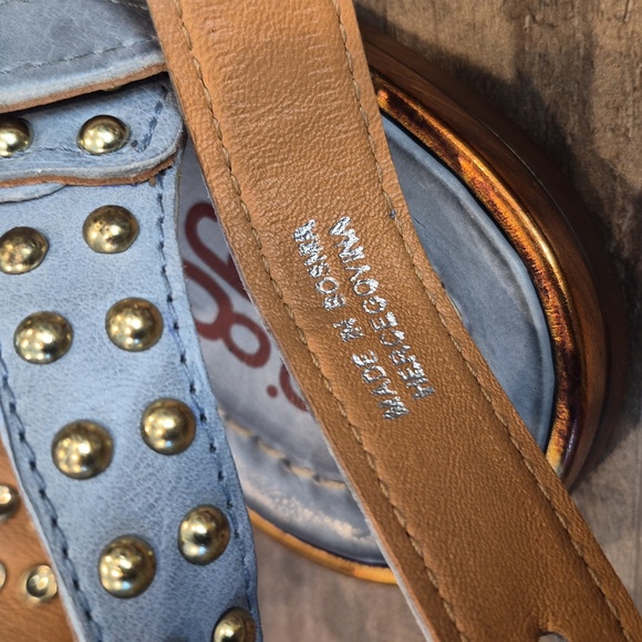 7/7.5 A.S. 98 Glenny Strappy Supple Leather Studded Detail Sandals - Picture 9 of 15